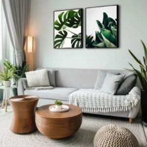 Quadro Decorativo Folhagem Costela De Adão Folhas Decoração